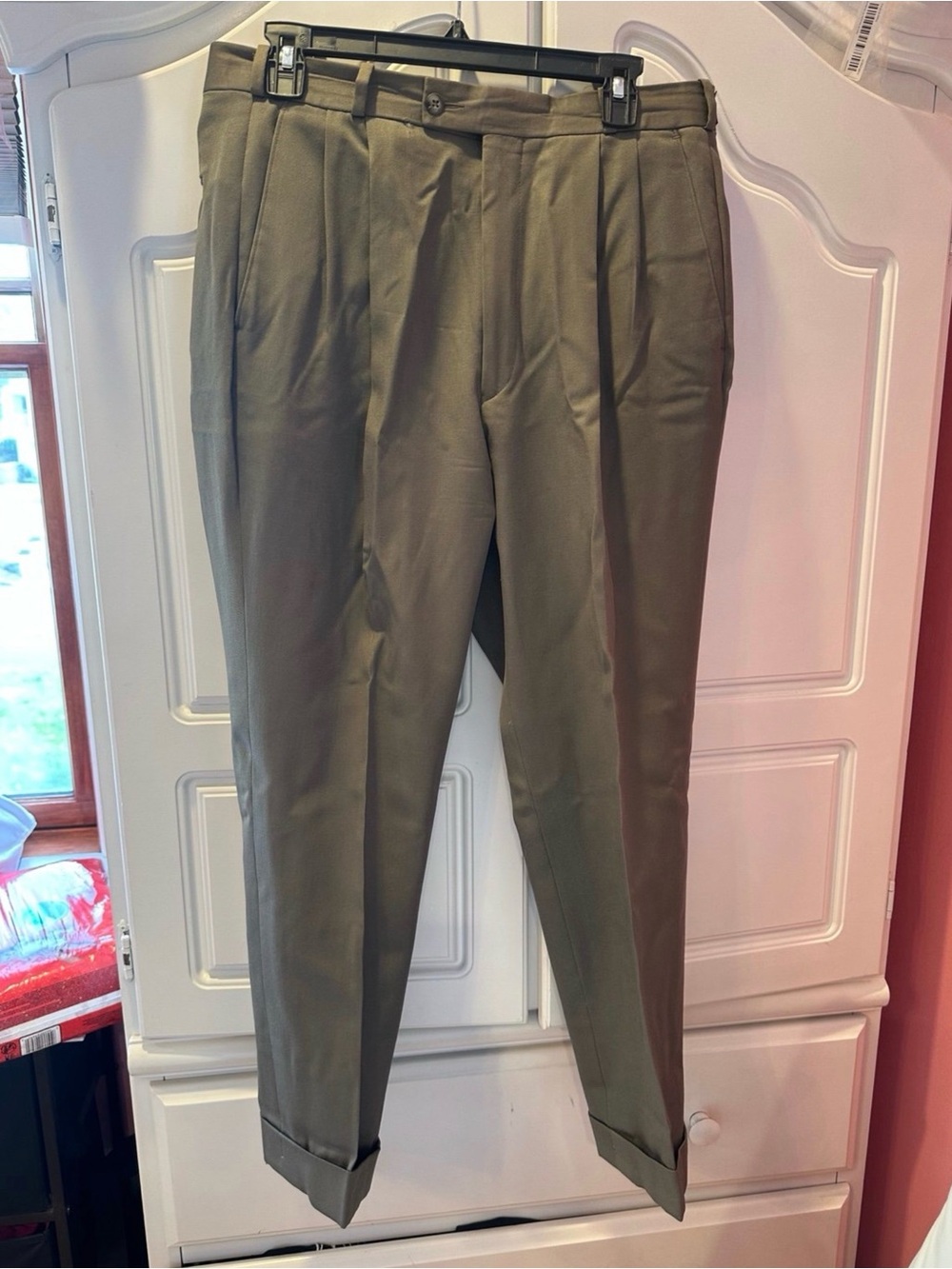 Vintage J.G. Chappell Ltd London England Pure New Wool Dress Pants W33 L32
